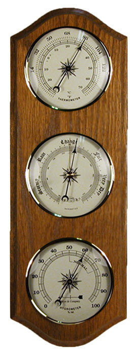  Traditional Weather Station Traditional Barometer Barometers  for The Home,barometers Weather Instruments,3 in 1 Weather Barometer, barometers for The Home Wall : Patio, Lawn & Garden