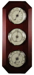 17" Solid wood 3 dial weather station - Limited Edition