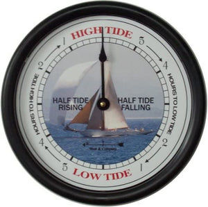 Black Tide Clock with Sailboat dial