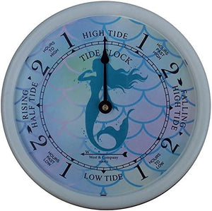 White Tide Clock with Mystic Mermaid dial