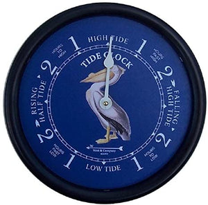 Black Tide Clock with Perky Pelican dial