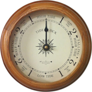 6" West and Co. tide clock in Cherry or Dark Oak Finish