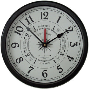 Black Tide & Time Clock with combination dial