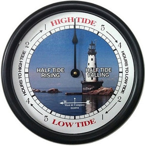 Black Tide Clock with Lighthouse dial
