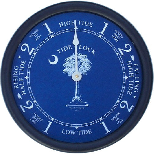 Black Tide Clock with Palmetto Tree dial